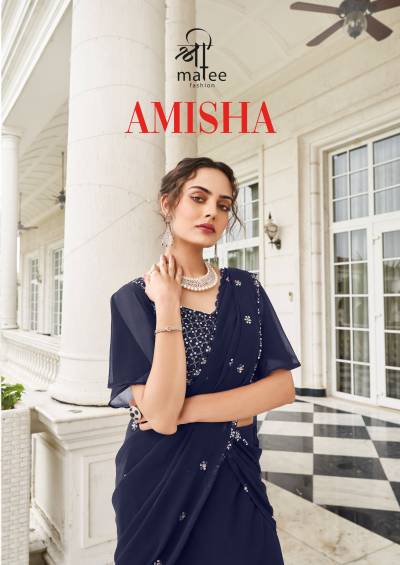 AMISHA BY SHREEMATEE FASHION GEORGETTE LEHENGA CHOLI MANUFACTURER IN INDIA